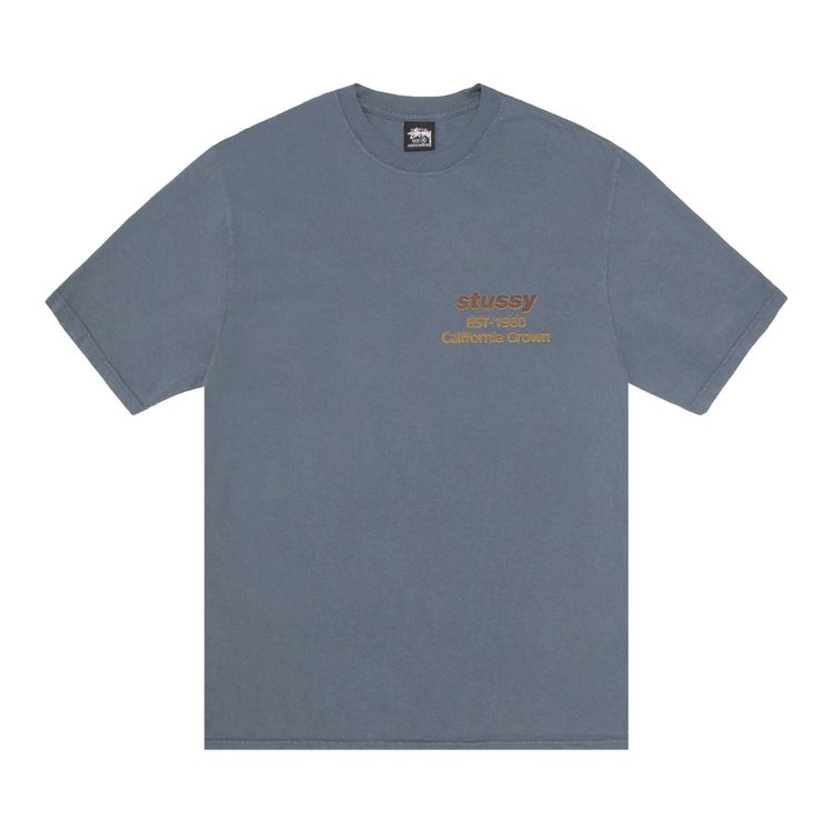 

Футболка Stussy California Grown Tee Pigment Dyed 'Navy', синий