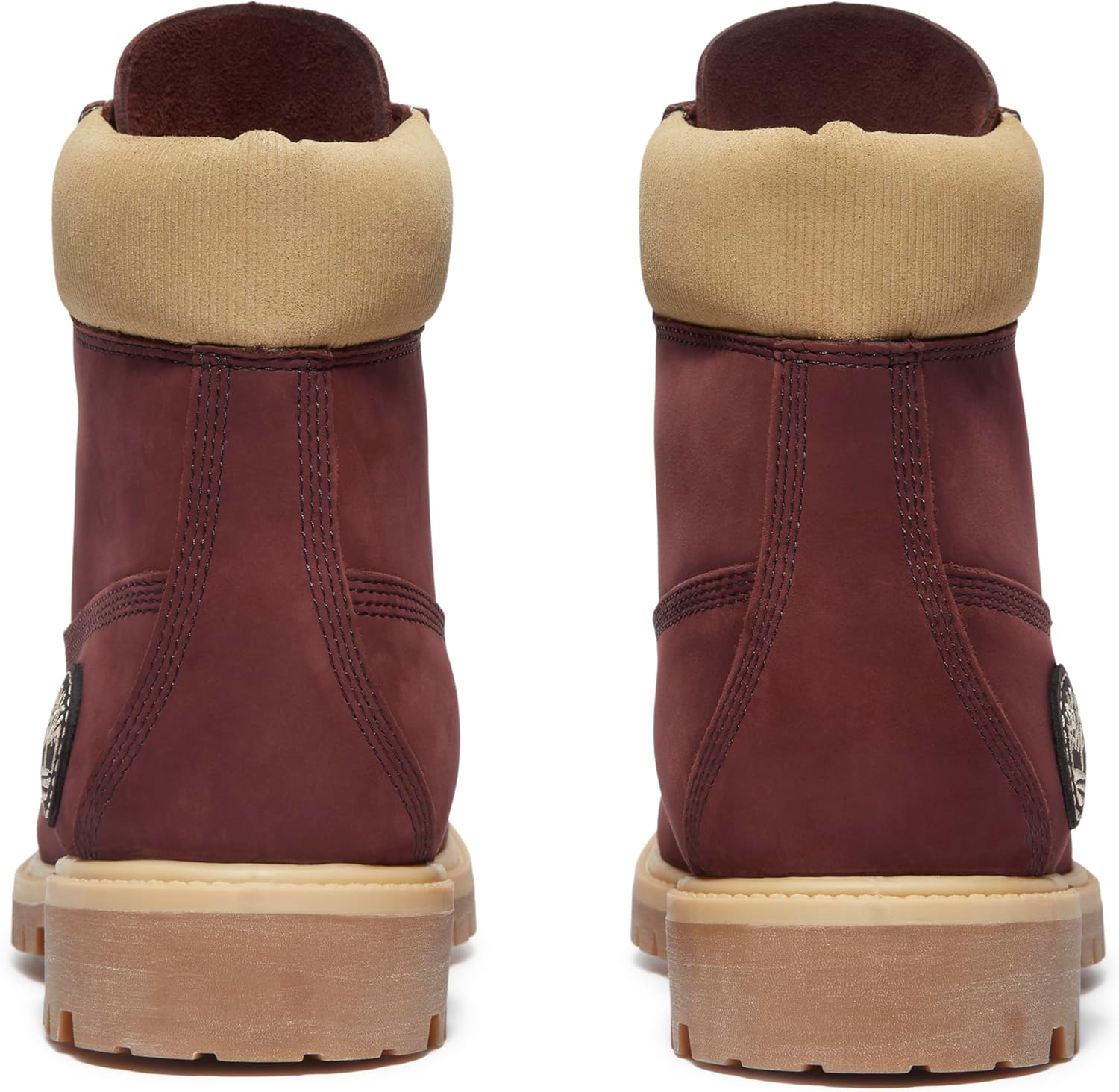 Мужские ботинки Timberland Premium 15 см водонепроницаемые, бордовый — фото 3