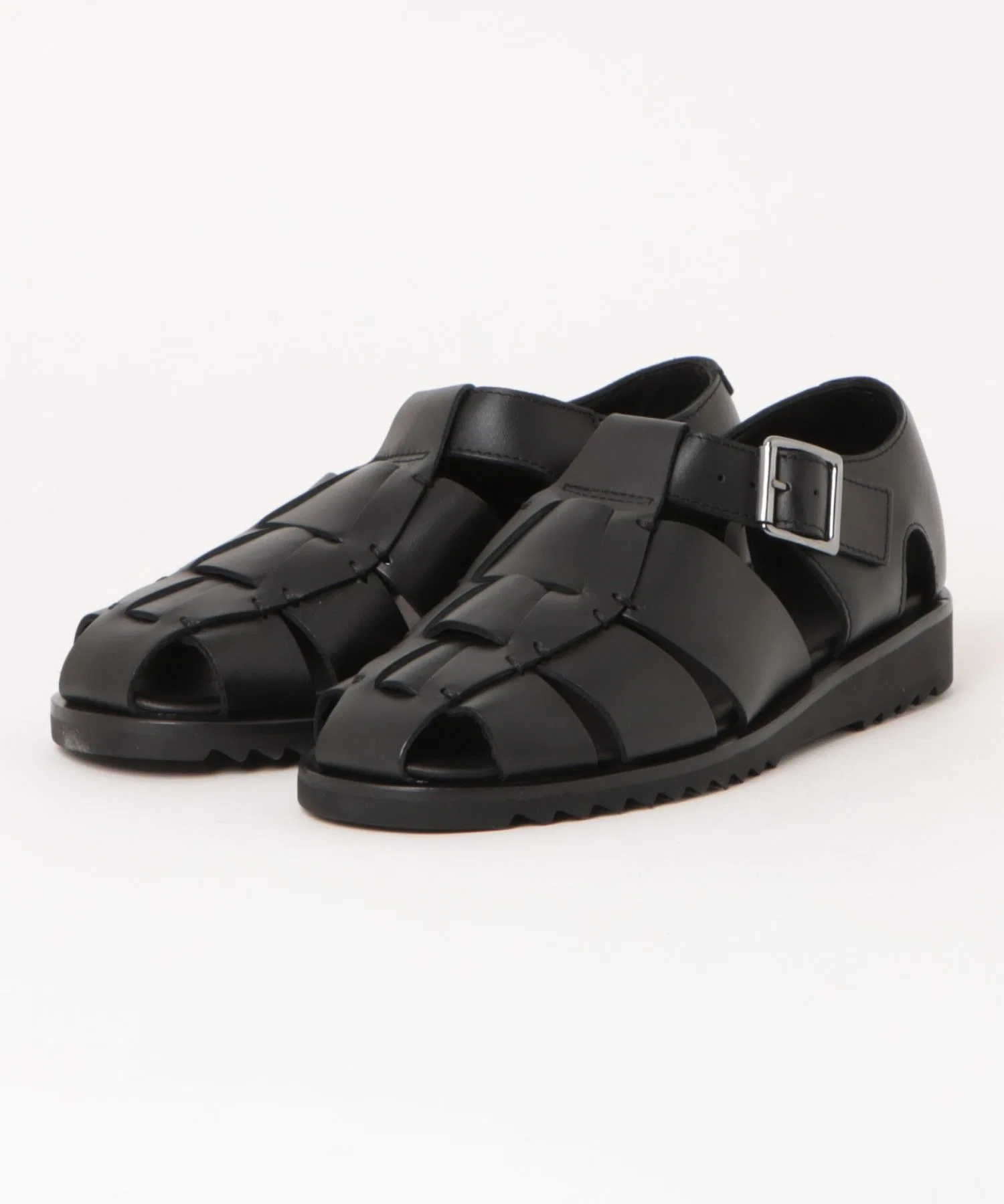 Унисекс сандалии из натуральной кожи Paraboot PACIFIC чёрные