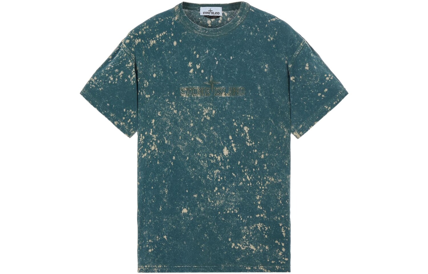 

Футболка мужская Stone Island с эффектом брызг, синий