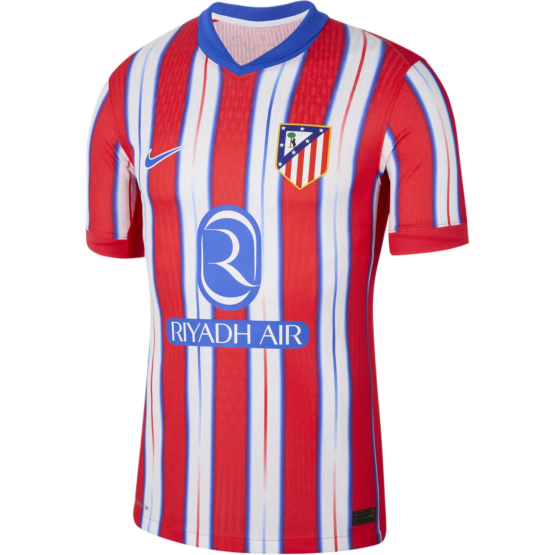 

Футболка домашняя матчевая мужская Atlético Madrid 2024/25 Dri-FIT Adv Authentic Nike, королевский синий/светло-красный/белый