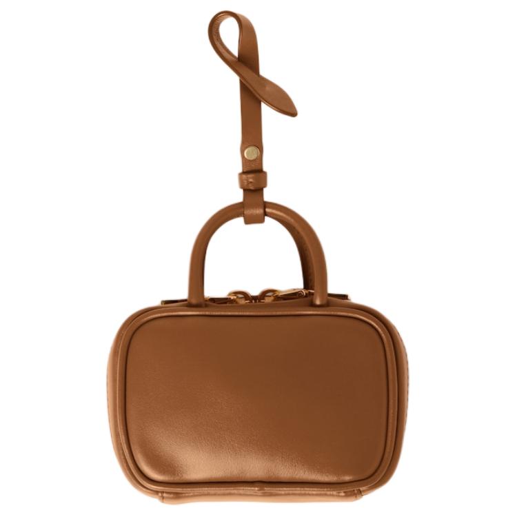 MIU MIU Кожаный аксессуар для сумки женский коричневый, Brown — фото 2