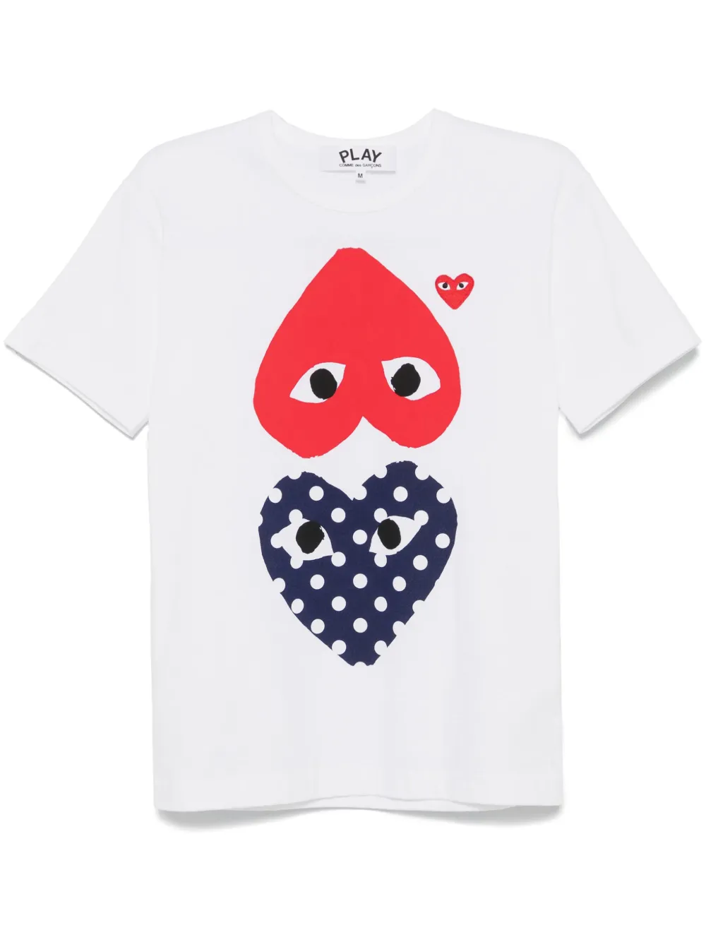 

Футболка с принтом Comme Des Garçons Play, белый