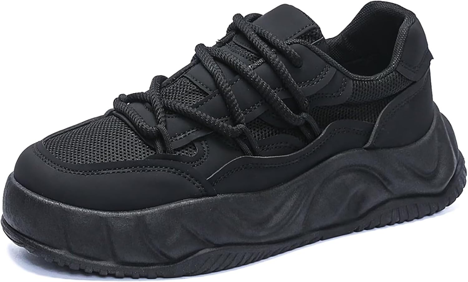 

Мужские кроссовки TERBOFIN для скейтборда, модные повседневные кеды с дышащей сеткой и противоскользящей подошвой, черный