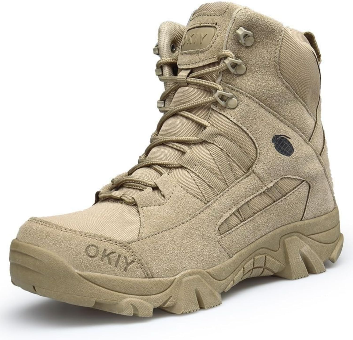 

Тактические военные ботинки MACEFIL для мужчин, водонепроницаемые, удобные, прочные, для мотоциклов, активного отдыха, походов и боя, бежевый