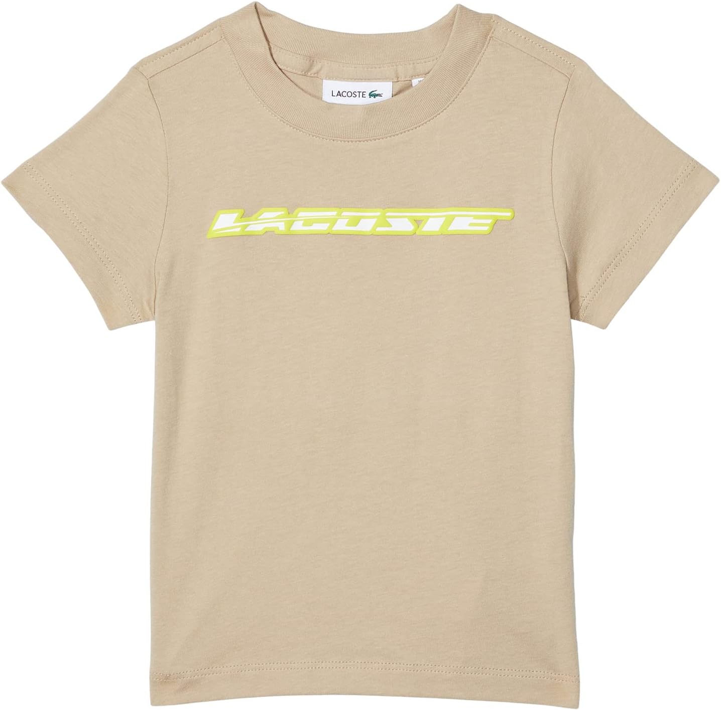 

Футболка Lacoste Kids Short Sleeve Crew Neck T-Shirt, цвет Pine Kernel/Lima