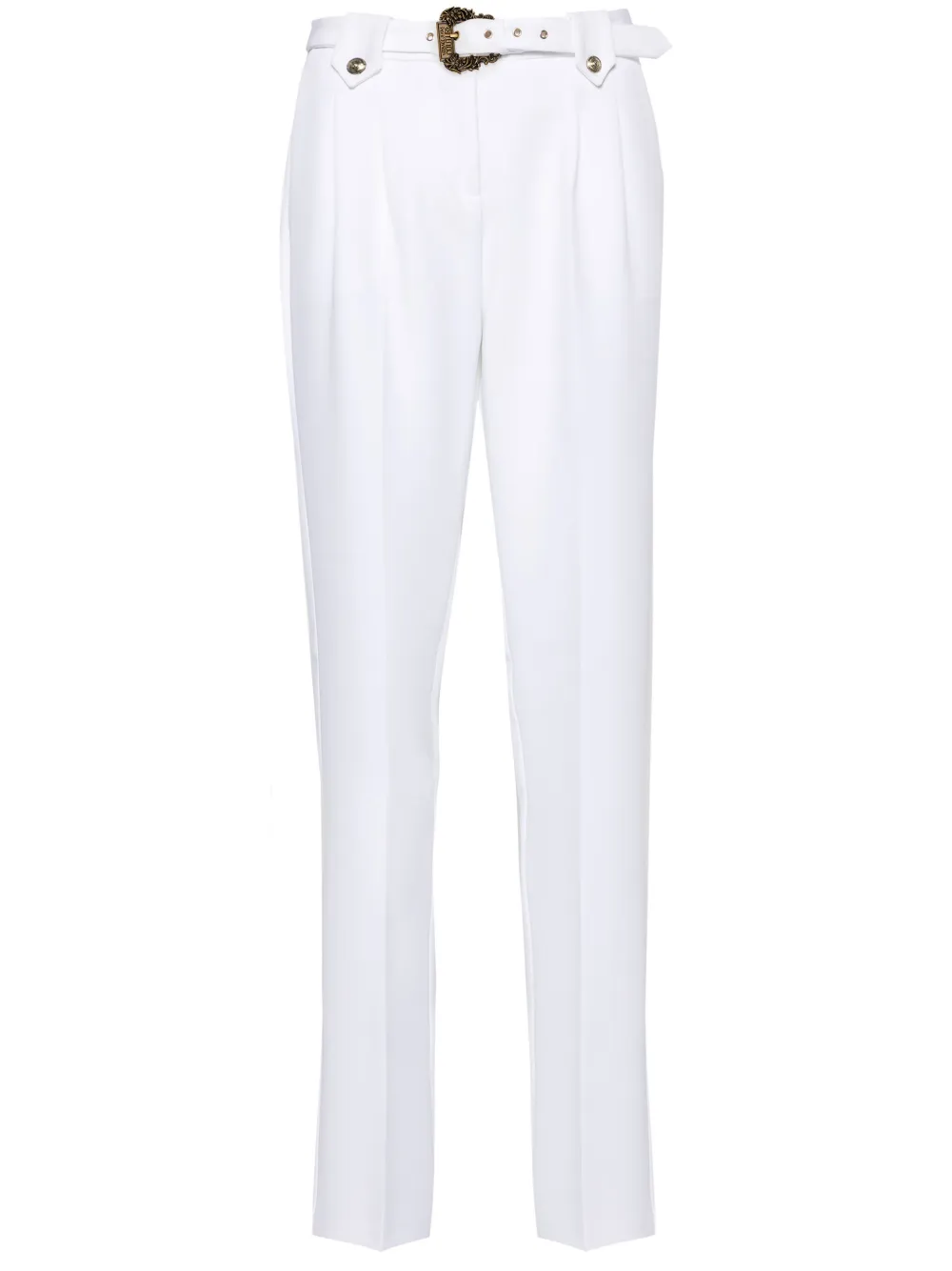 

Зауженные брюки с пряжкой Baroque Versace Jeans Couture, белый