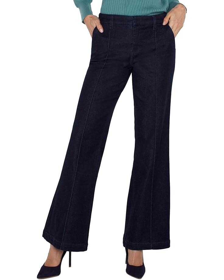 

Джинсы Liverpool Los Angeles Kelsey Wide Leg Mid-Rise Trouser Polished Denim, цвет Sturgis