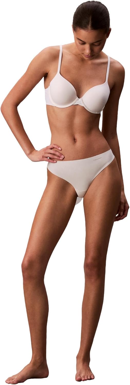 Женские бесшовные трусики-стринги Calvin Klein Invisibles, 5 шт., Casual Blue/Speakeasy/Cedar/Ivory/Black — фото 3