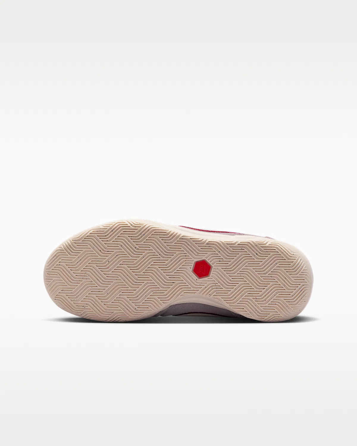 Детские кроссовки для зала Nike Jr. Tiempo Streetgato PRM, Moon Particle/Team Red/Chalk — фото 2
