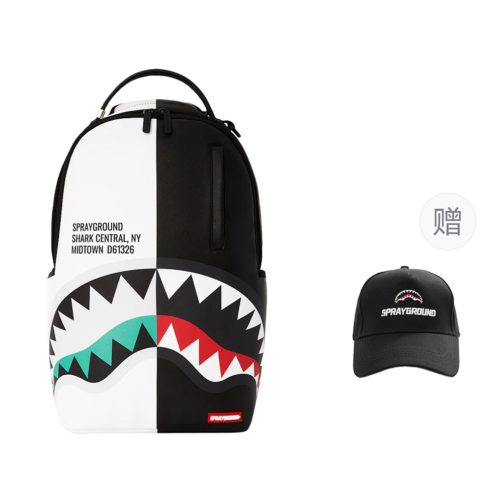 

SPRAYGROUND Сумка рюкзак унисекс белая необработанная, Raw White (Comes with Baseball Cap)
