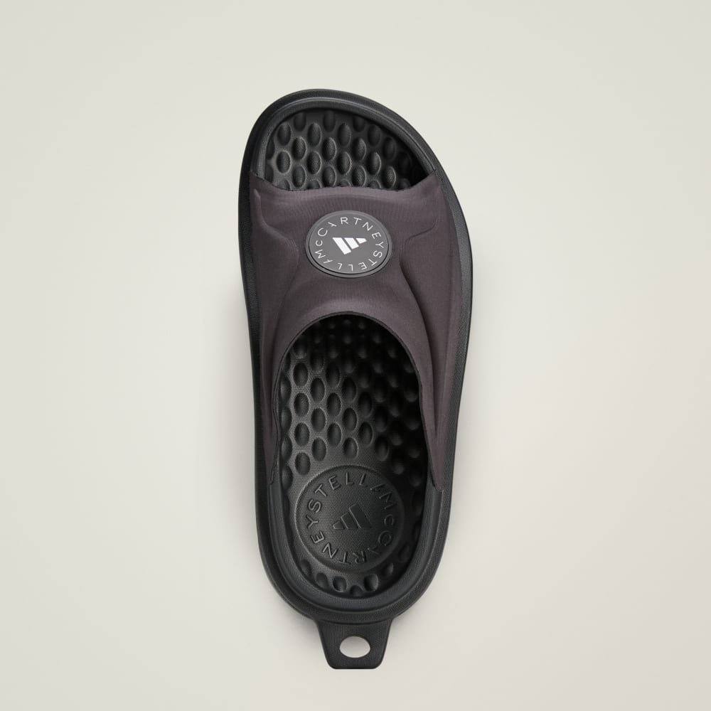 Шлепанцы Adidas by Stella McCartney Slide Shoes, цвет Core Black/Core Black/Core Black — фото 3