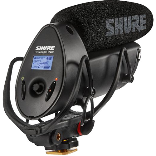 

Микрофон-пушка Shure VP83F LensHopper со встроенным аудиорекордером