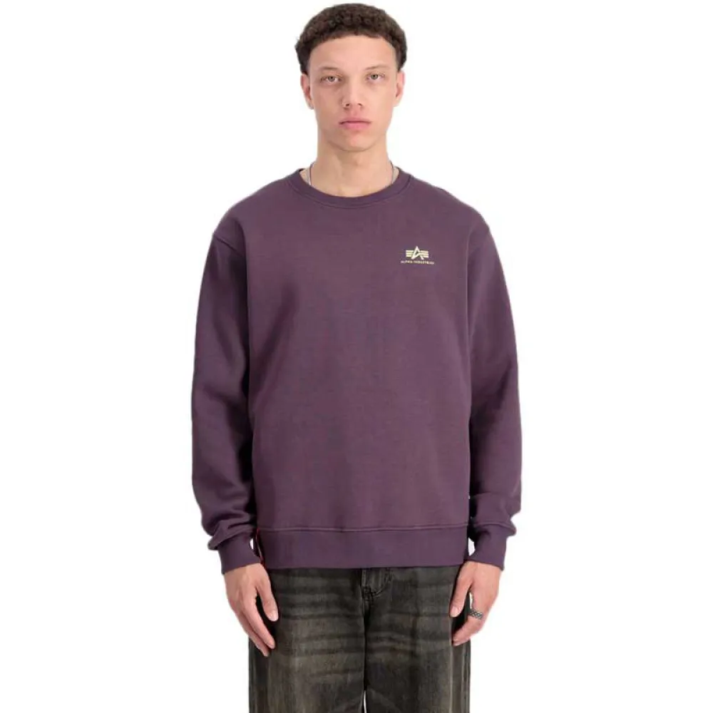 

Толстовка Alpha Industries Basic Small Logo, фиолетовый
