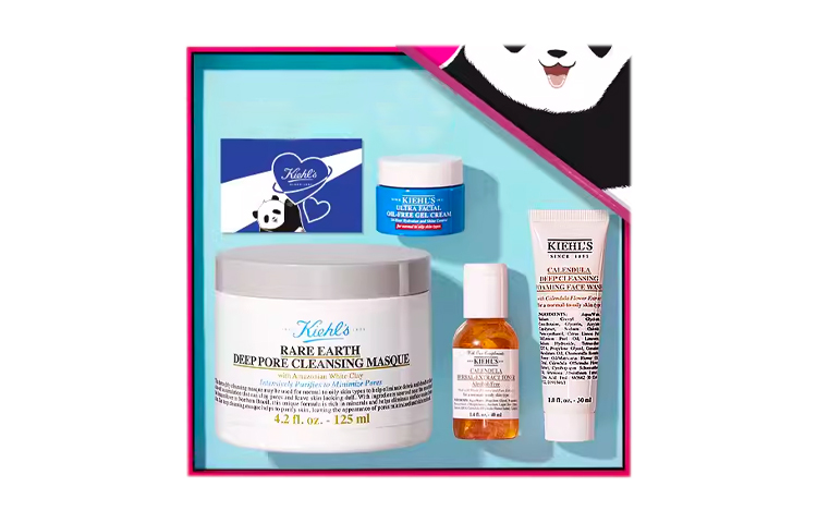 

Kiehl's Keyanshi подарочный набор с белой глиняной маской для ухода за кожей очищение, увлажнение и контроль жирности