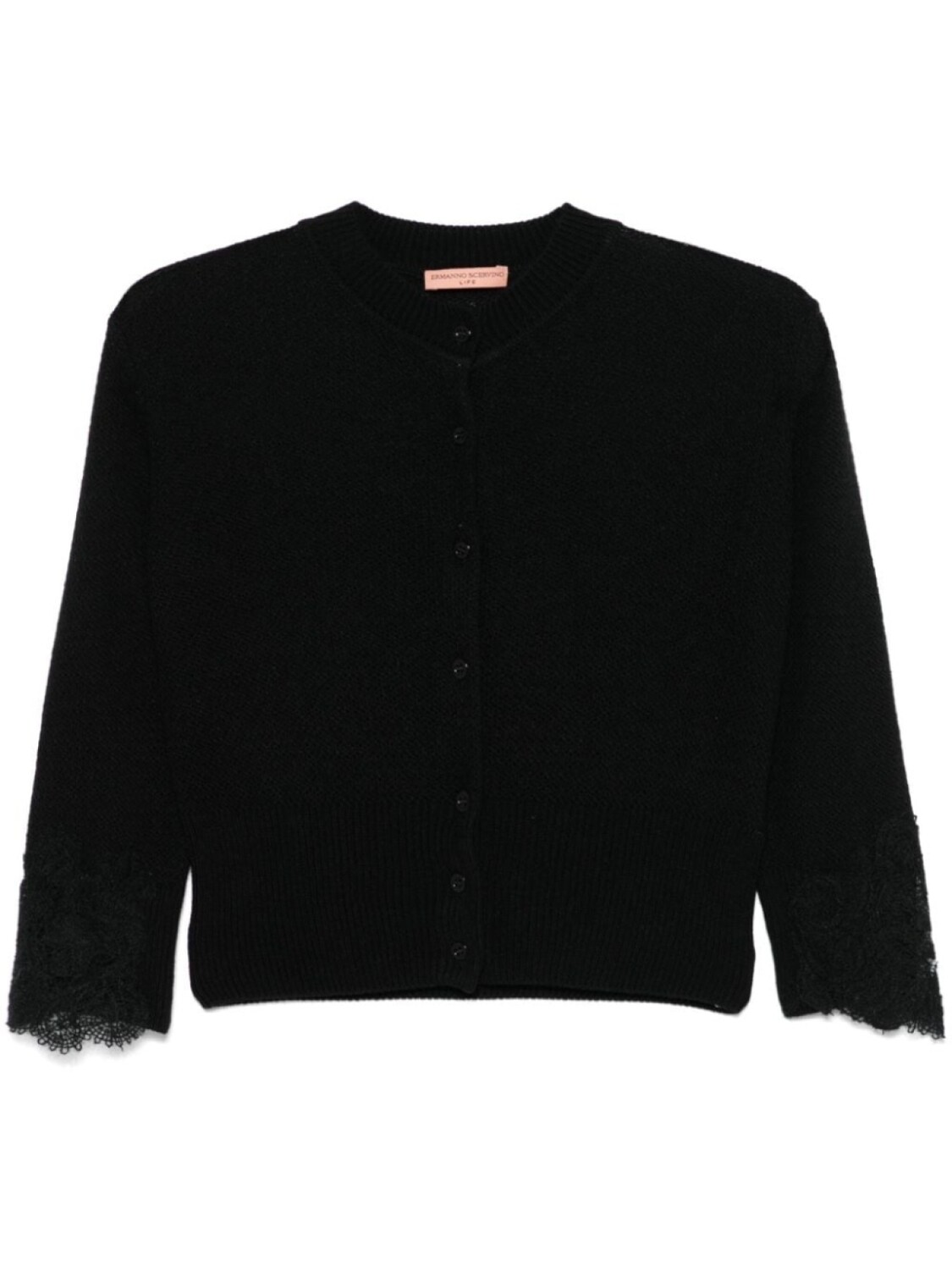 

Кардиган с кружевом Ermanno Scervino, черный