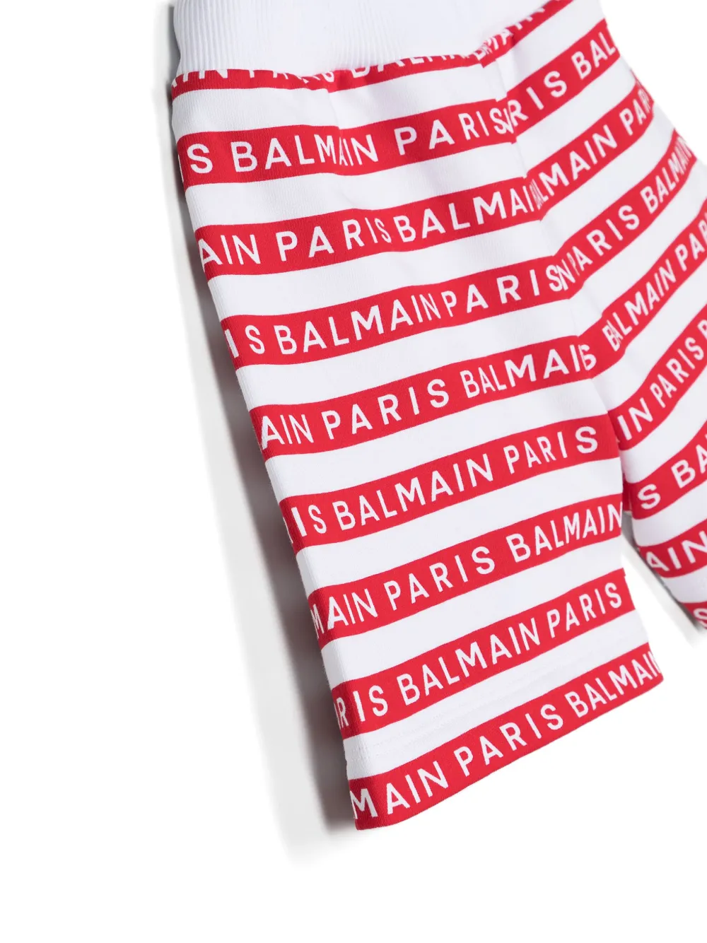 Комплект из шортов и футболки с логотипом Balmain Kids, белый — фото 3
