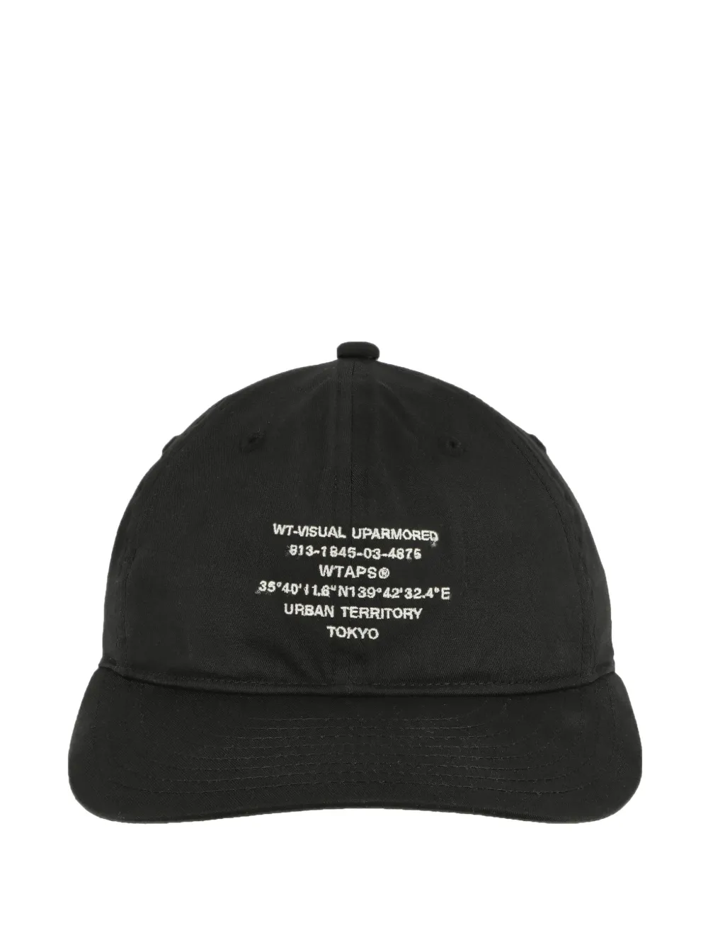 

Кепка с вышитым логотипом WTAPS, черный
