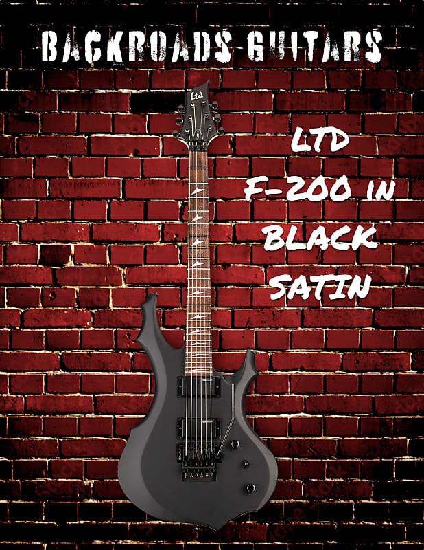 

Электрогитара LTD F-200 in BLACK SATIN