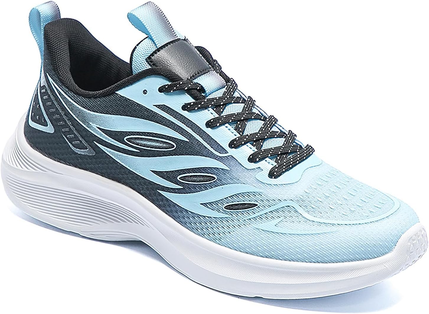 

Кроссовки Exusiai Mens для бега с амортизацией, противоскользящие, дышащие, Удобные, упругие, с мягкой подошвой, синий