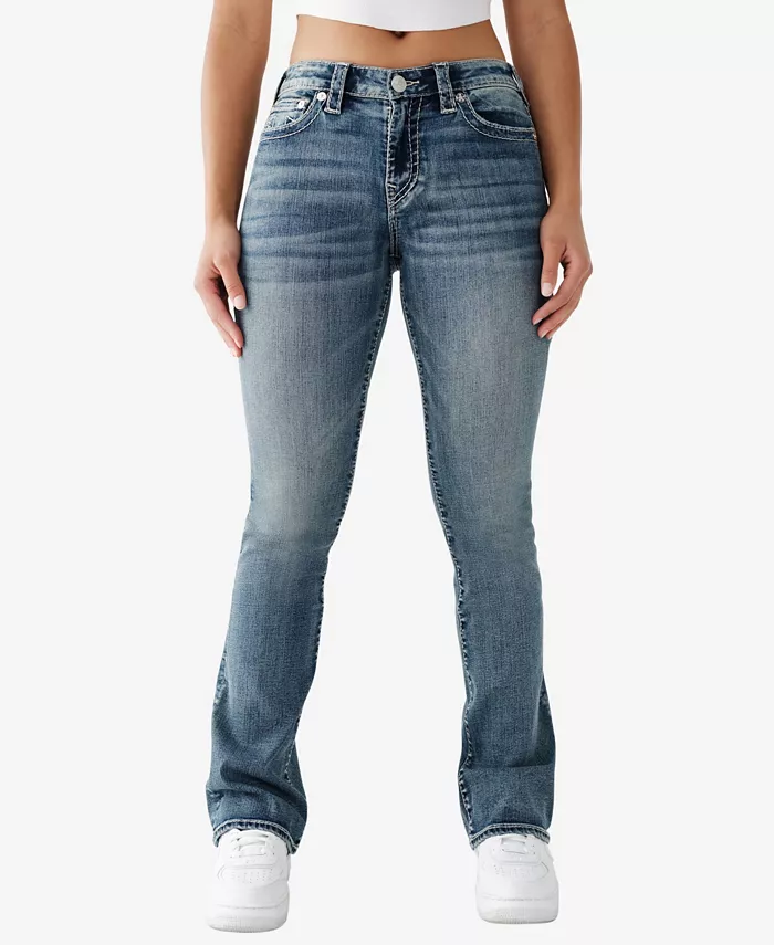 

Женские джинсы Becca Mid Rise Big T Bootcut True Religion, синий
