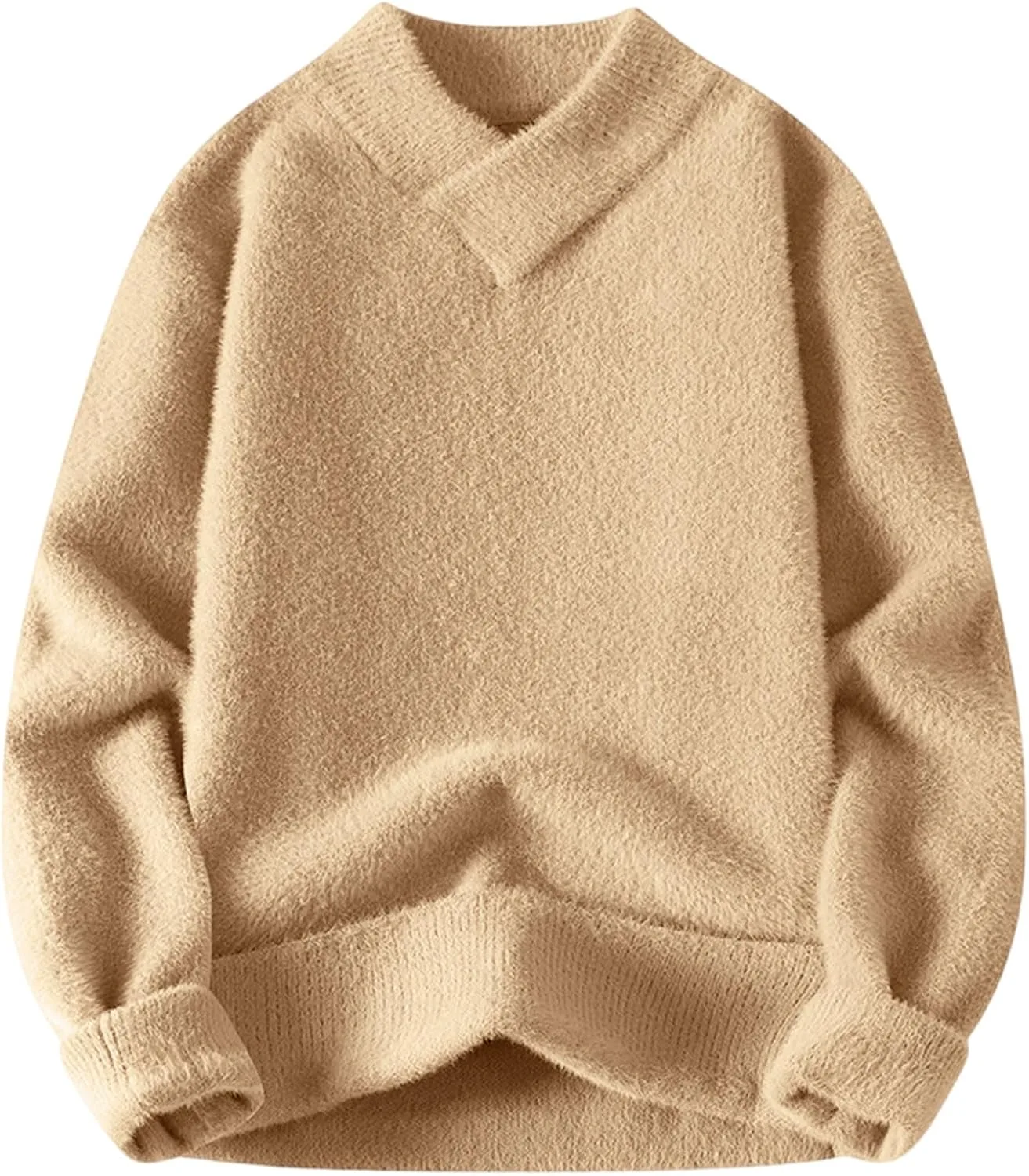 

Мужской кашемировый свитер оверсайз вязаный теплый NATHGAM