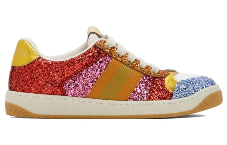Кроссовки женские Gucci Screener Glitter-Embellished, многоцветный — фото 2