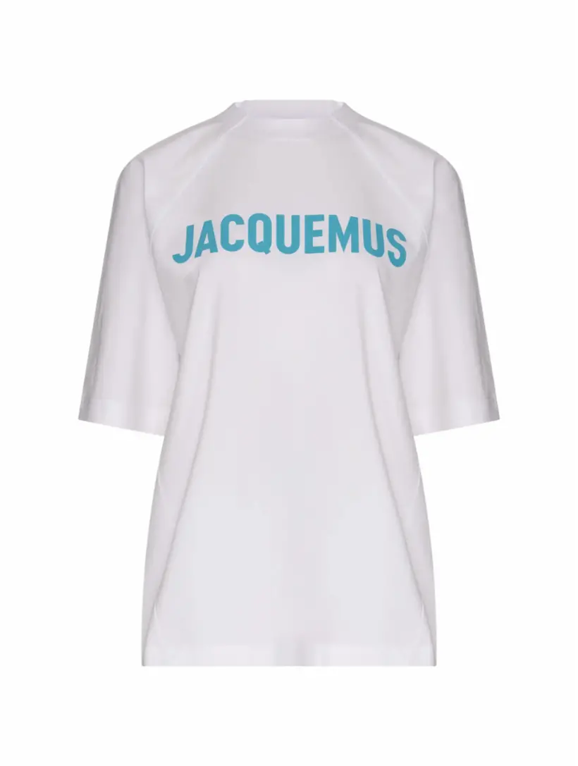 

Хлопковая футболка с логотипом Jacquemus, белый