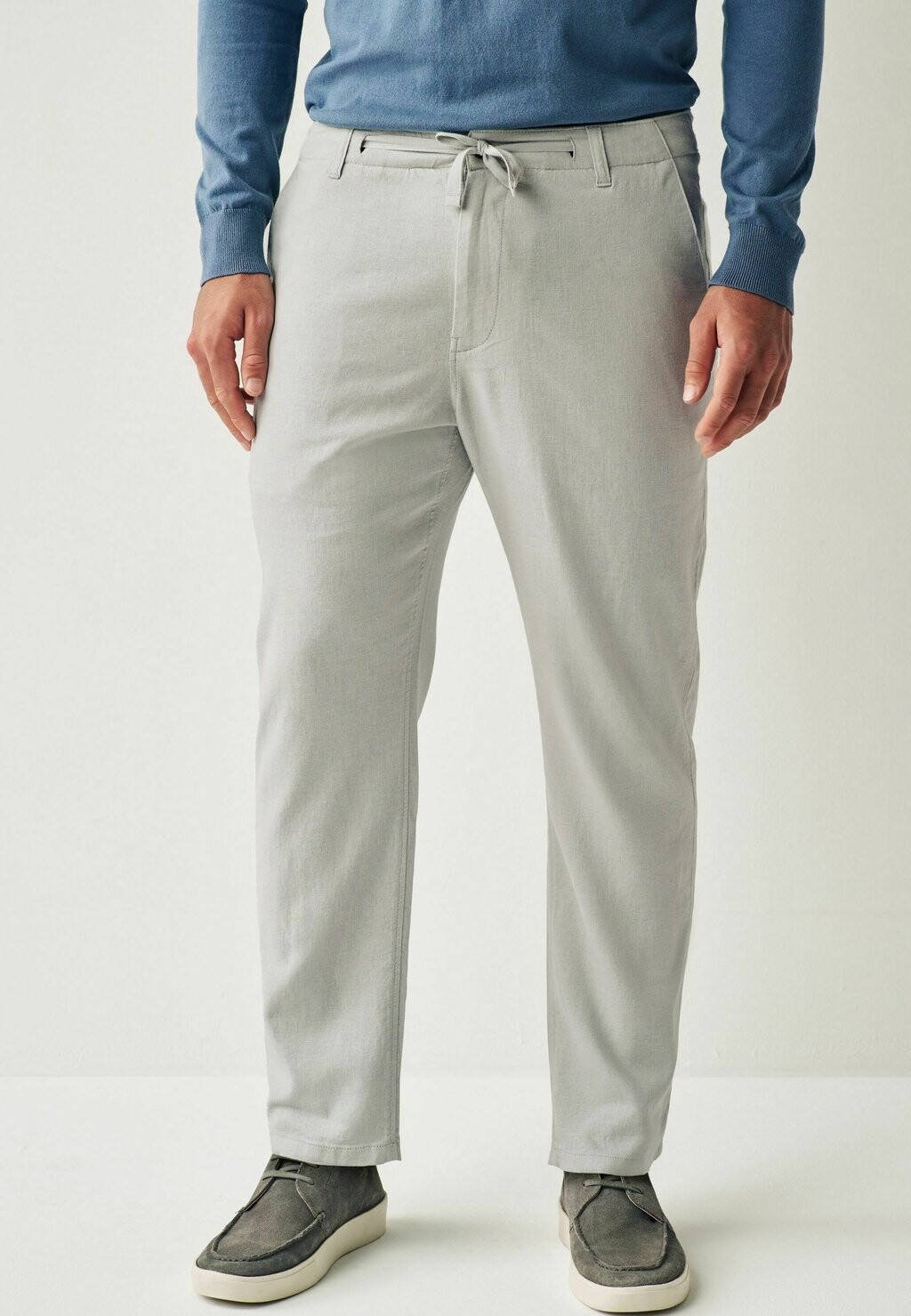 Чиносы DRAWSTRING REGULAR FIT Next, светло-серый — фото 3