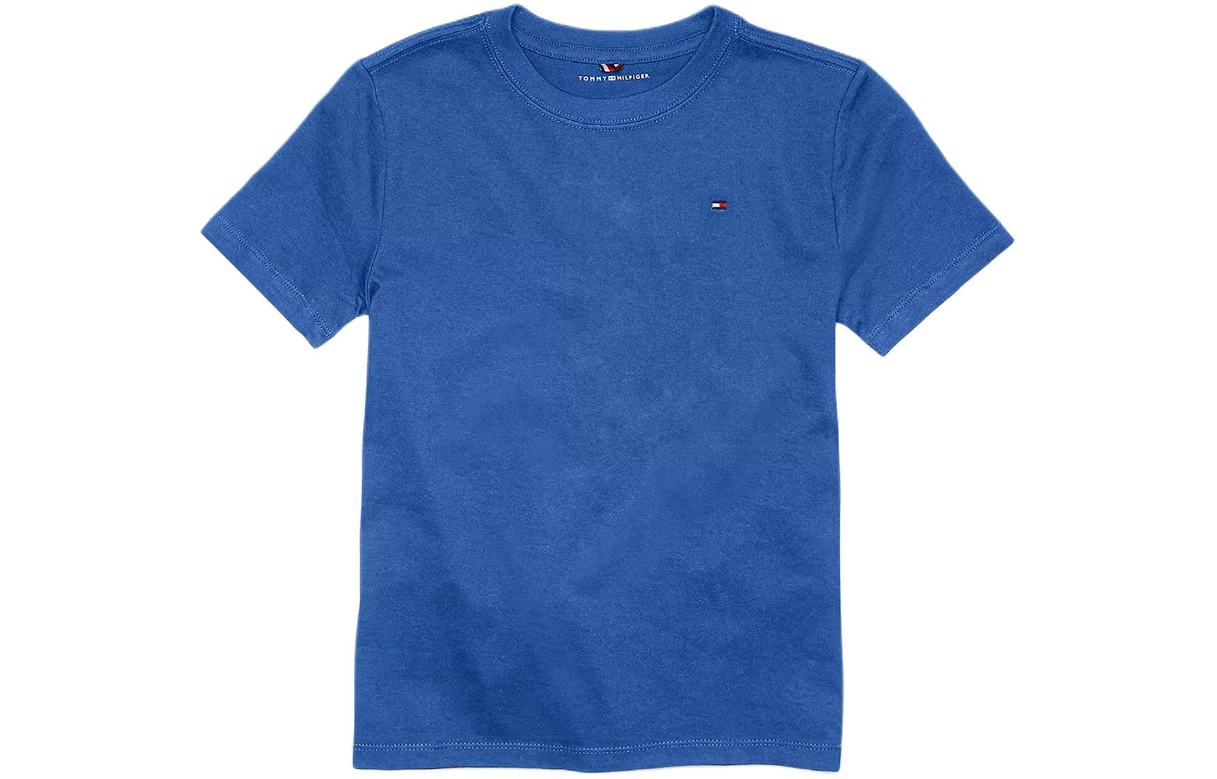Tommy Hilfiger Футболка с круглым вырезом Kids' Blue — фото 3
