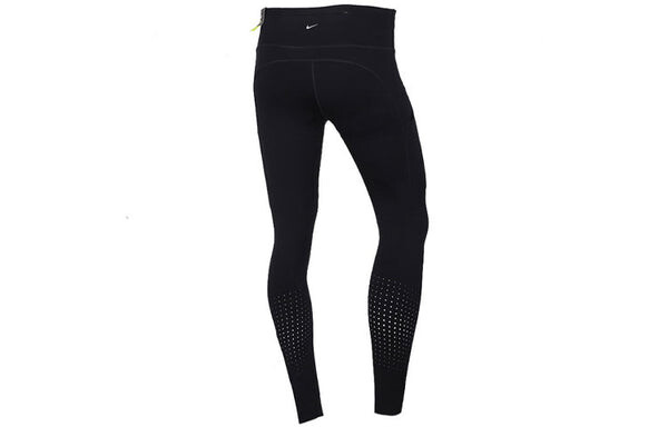 Брюки power epic lux luxury dri-fit quick dry fitness pants black Nike, черный — фото 2