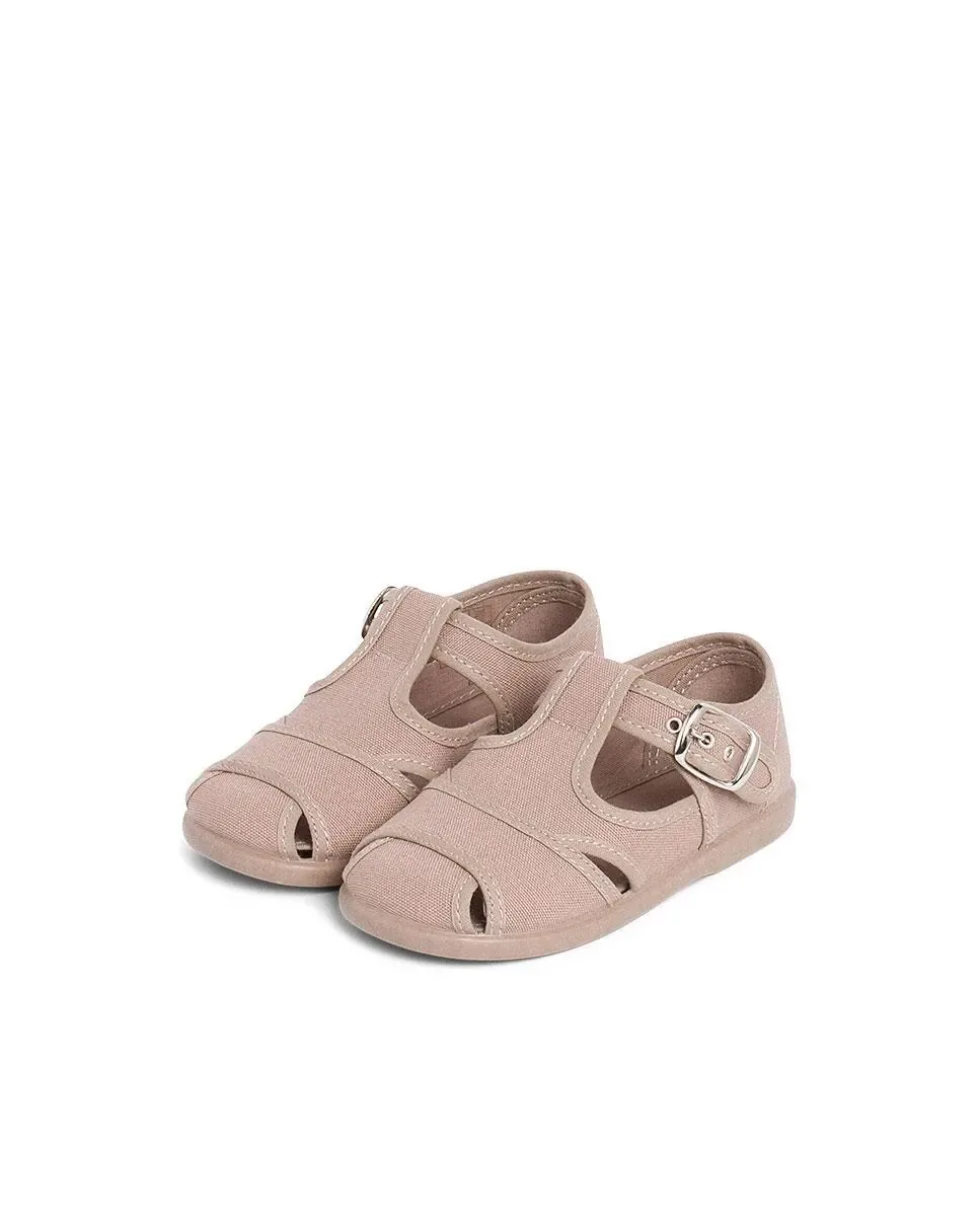Малышовые пепито, открытые пепито из брезента Pisamonas, Camel — фото 4