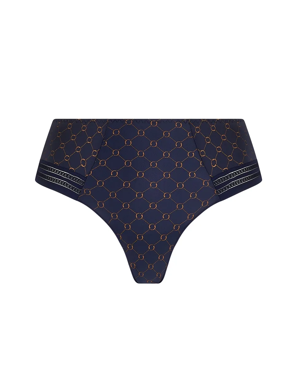 

Трусики-шортики с широкой боковой частью, но сзади заходящие внутрь Antigel, темно-синий