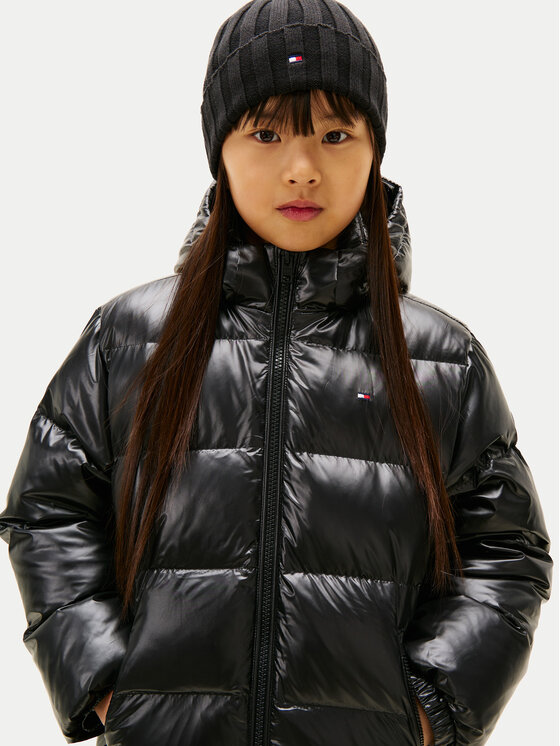 Пуховик regular fit Essential KG0KG08761 D Tommy Hilfiger, черный — фото 4