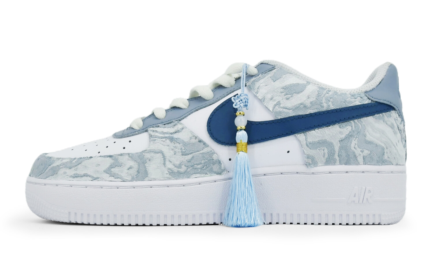 

Кроссовки Nike Air Force 1 Skateboarding Shoes Women's Low-top Blue, голубой, Синий, Кроссовки Nike Air Force 1 Skateboarding Shoes Women's Low-top Blue, голубой