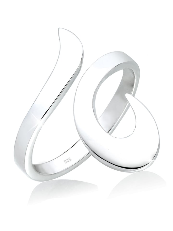 

Elli Кольцо из серебра 925 пробы с орнаментом «Волны»