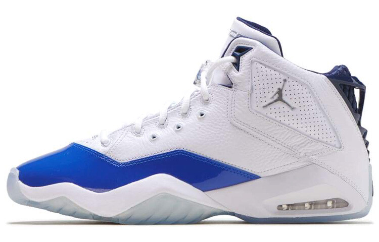 

Jordan B"Loyal Vintage Basketball Shoes Men High-top White/Royal Blue/Fern Green