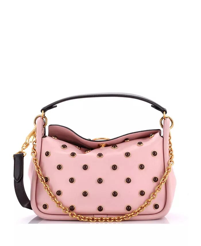 

Маленькая сумка через плечо Leighton из кожи Pre-Owned Mulberry, розовый