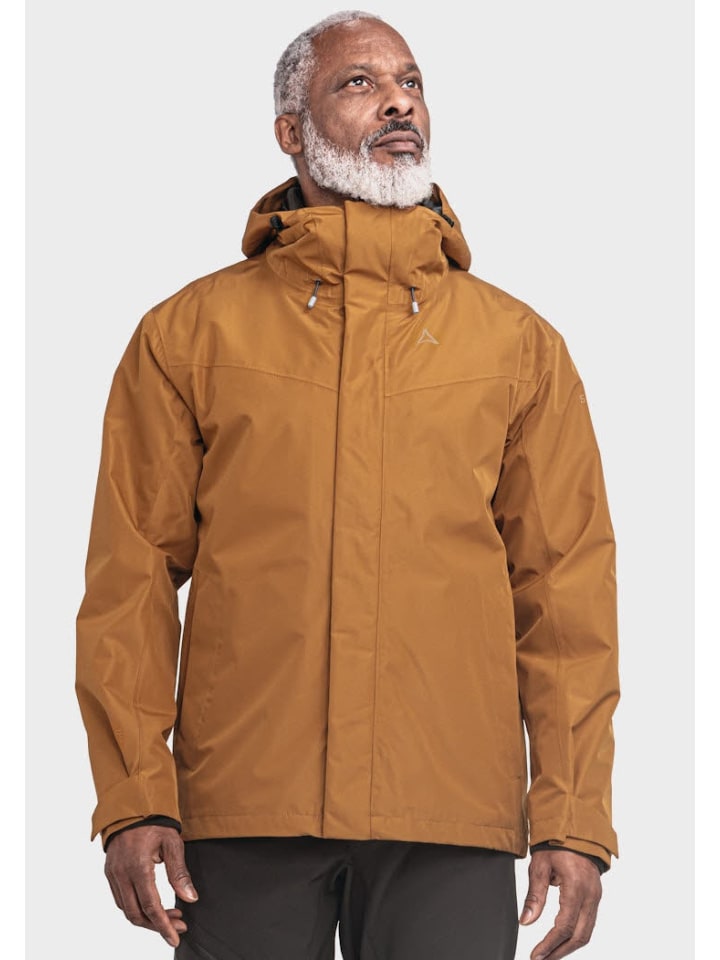 

Комбинированная куртка коричневого цвета Schöffel