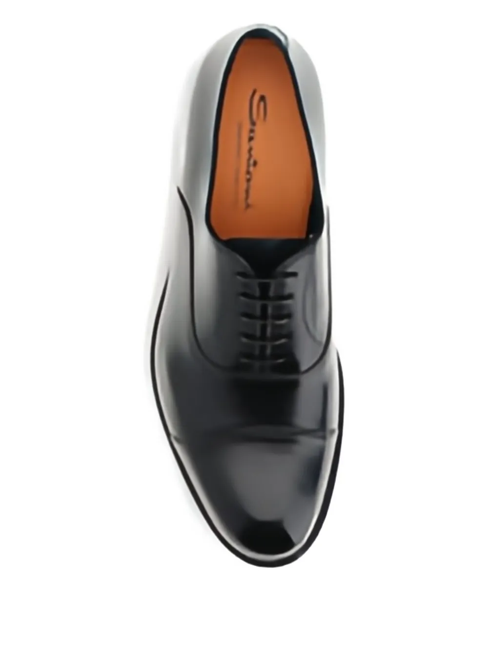 Оксфорды со шнуровкой и открытым носком Santoni, черный — фото 4