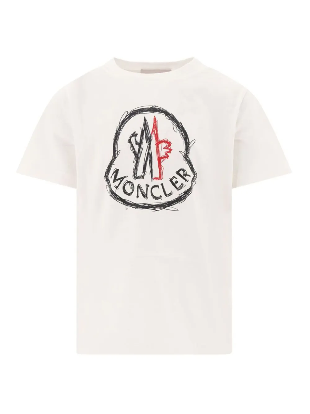 

Футболка с логотипом Moncler Enfant, белый