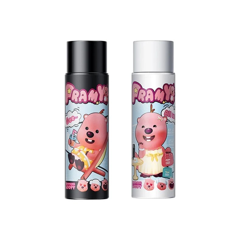 PRAMY Спрей для макияжа Loopy Collaboration для стойкости и контроля жирного блеска, Loopy Soft Focus Matte 100ml+Water Bright Glossy 100ml