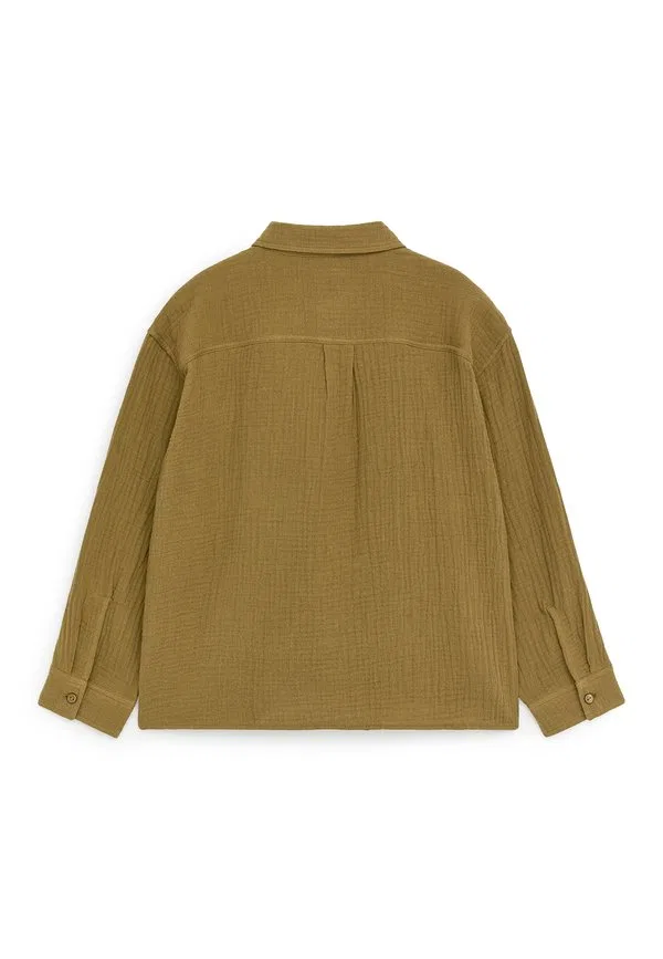 Рубашка Arket, Khaki Green — фото 2