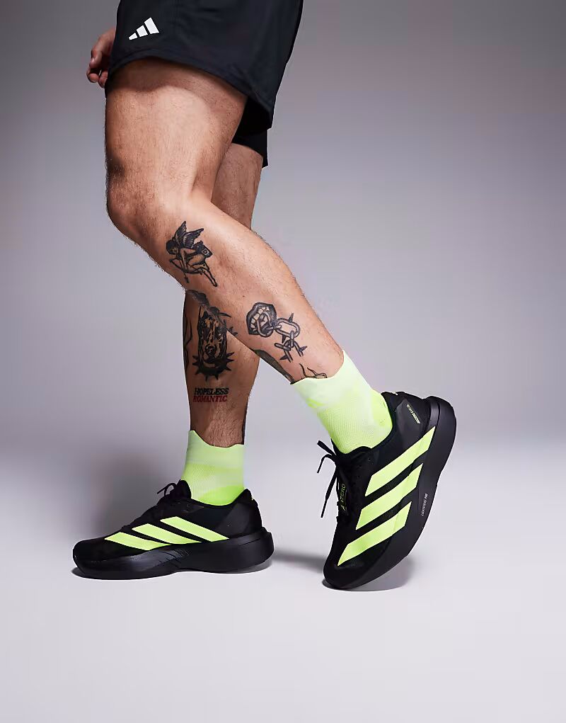 

Кроссовки Adidas Running Adizero EVO SL черного и желтого цвета Adidas Performance