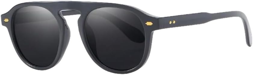 

Винтажные солнцезащитные очки в маленькой оправе для мужчин и женщин, сексуальные, овальной формы, уникальные солнцезащитные очки черного и желтого оттенка для активного отдыха TYUVIVO, Black Black