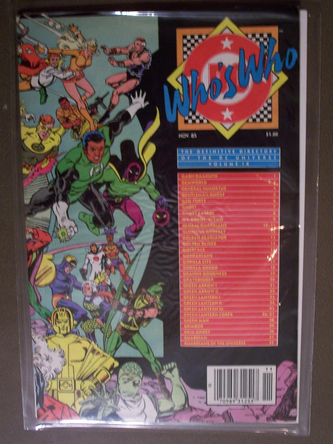 

Who's Who: The Definitive Directory of the DC Universe #9 November 1985 (DC Comics)
