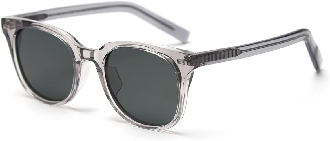 

Квадратные поляризованные солнцезащитные очки для мужчин, оправа Tr90, модные очки с ацетатными дужками, женские очки с защитой от УФ-излучения UV400 weiyuchen, Grey With Green