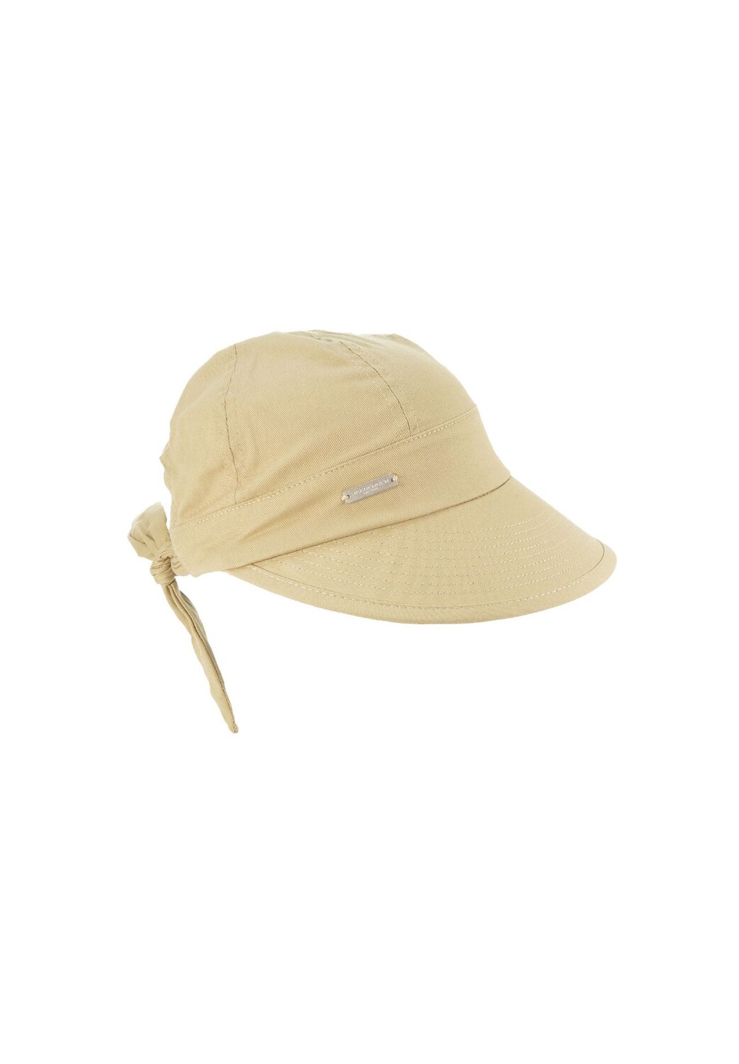 

Кепка из хлопчатобумажной ткани с бантом 468796-0 SEEBERGER, цвет Sand One Size