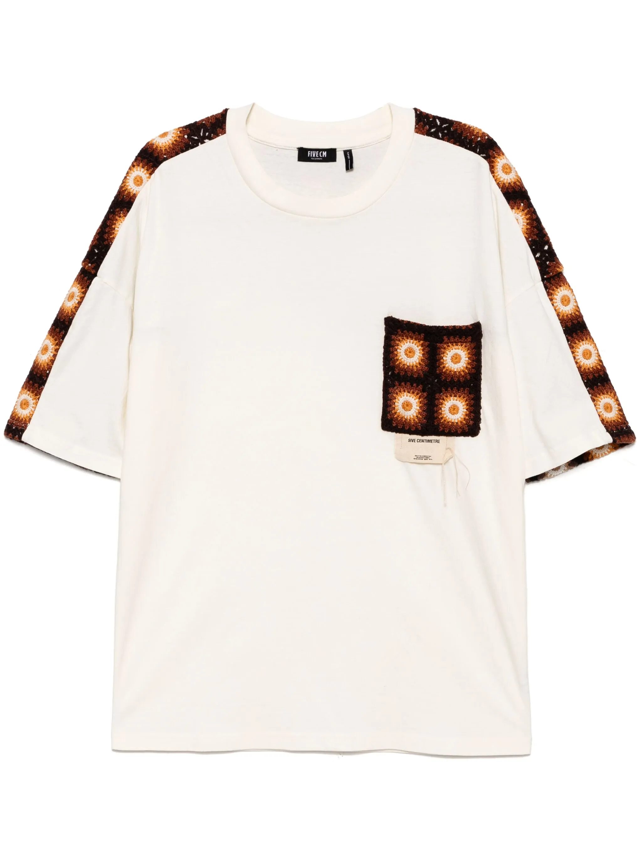 

Футболка в технике пэчворк Five Cm, кремовый