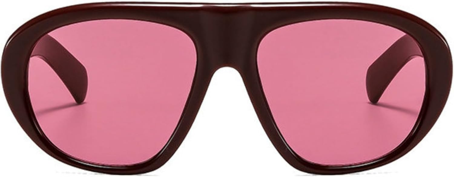 

Солнцезащитные очки Willochra Retro Oversized Oval для женщин, модные градиентные очки с защитой от УФ-излучения UV400, трендовые мужские солнцезащитные очки-пилот, C4